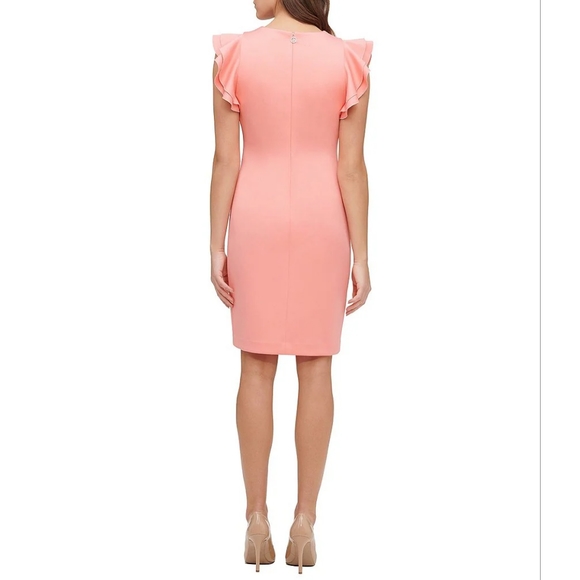 NWT Tommy Hilfiger Ruffle Sleeve Dress - Picture 3 of 14